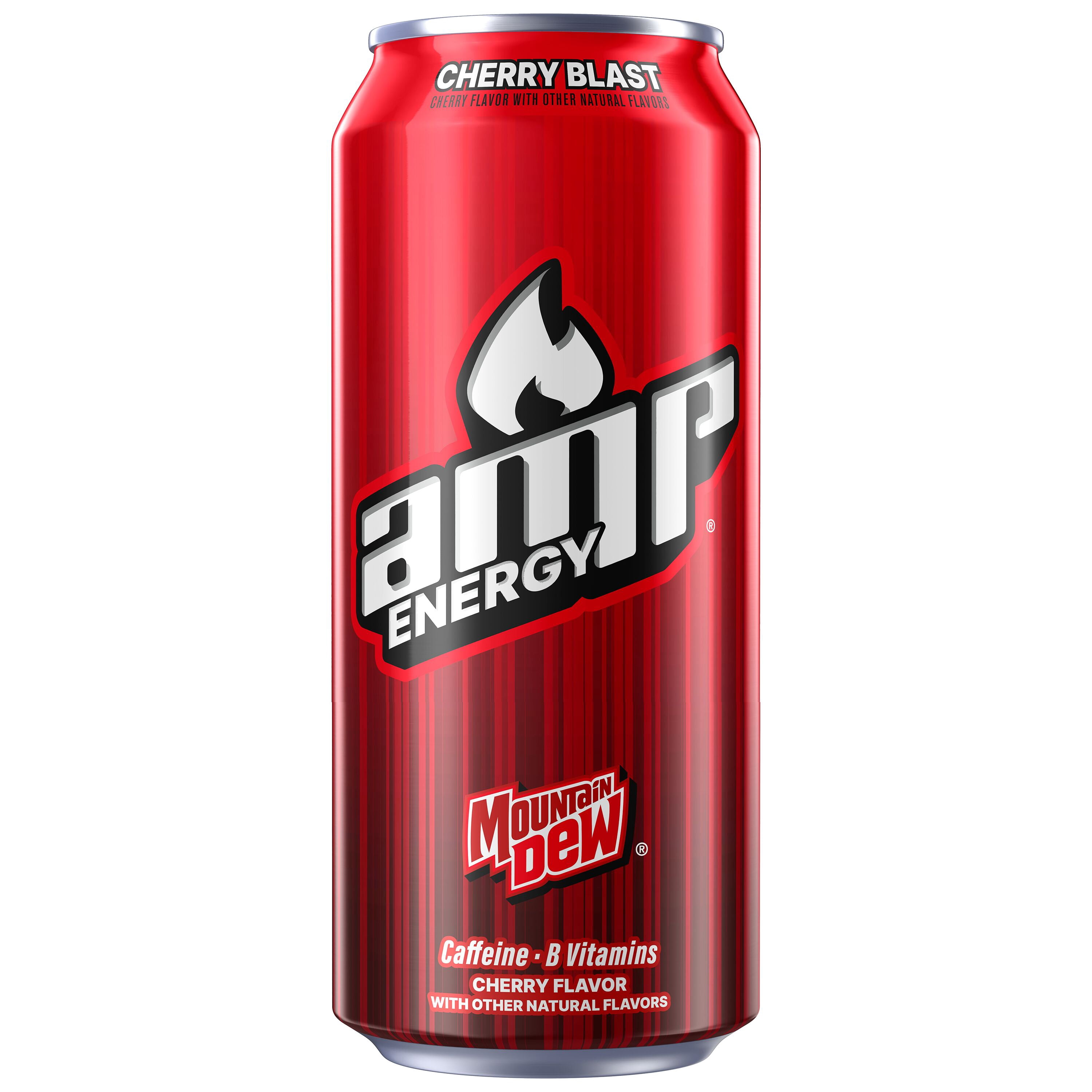 Mountain Dew Dew AMP Energy Cherry Blast Flavored Energy 16 fl oz, 1 Count Can