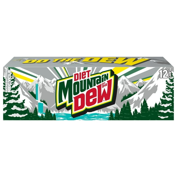 Mountain Dew Diet Soda 12 oz Cans - 12 pk (Pack of 1)