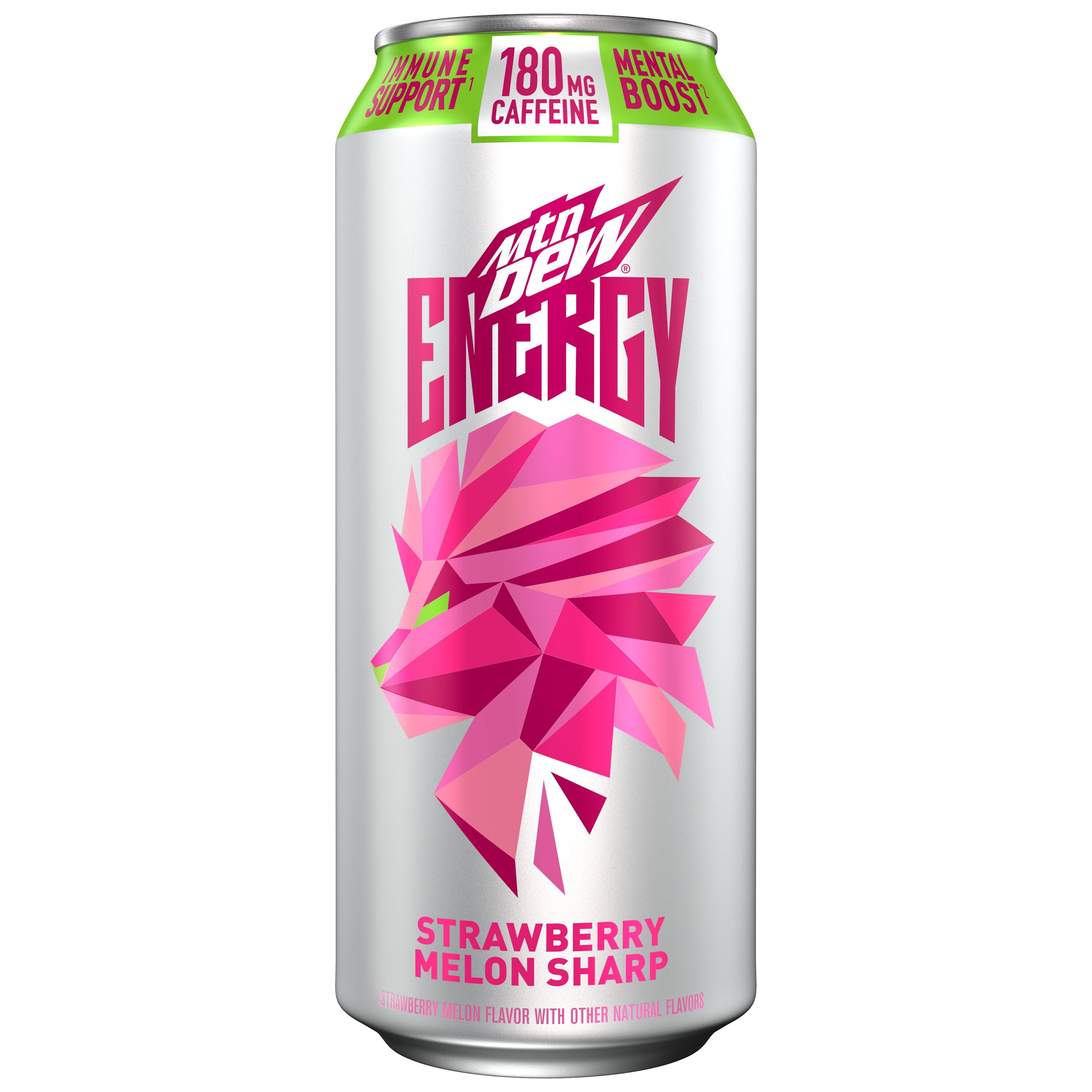 Mountain Dew Energy, Strawberry Melon Sharp, 16 oz, 1 Count Can
