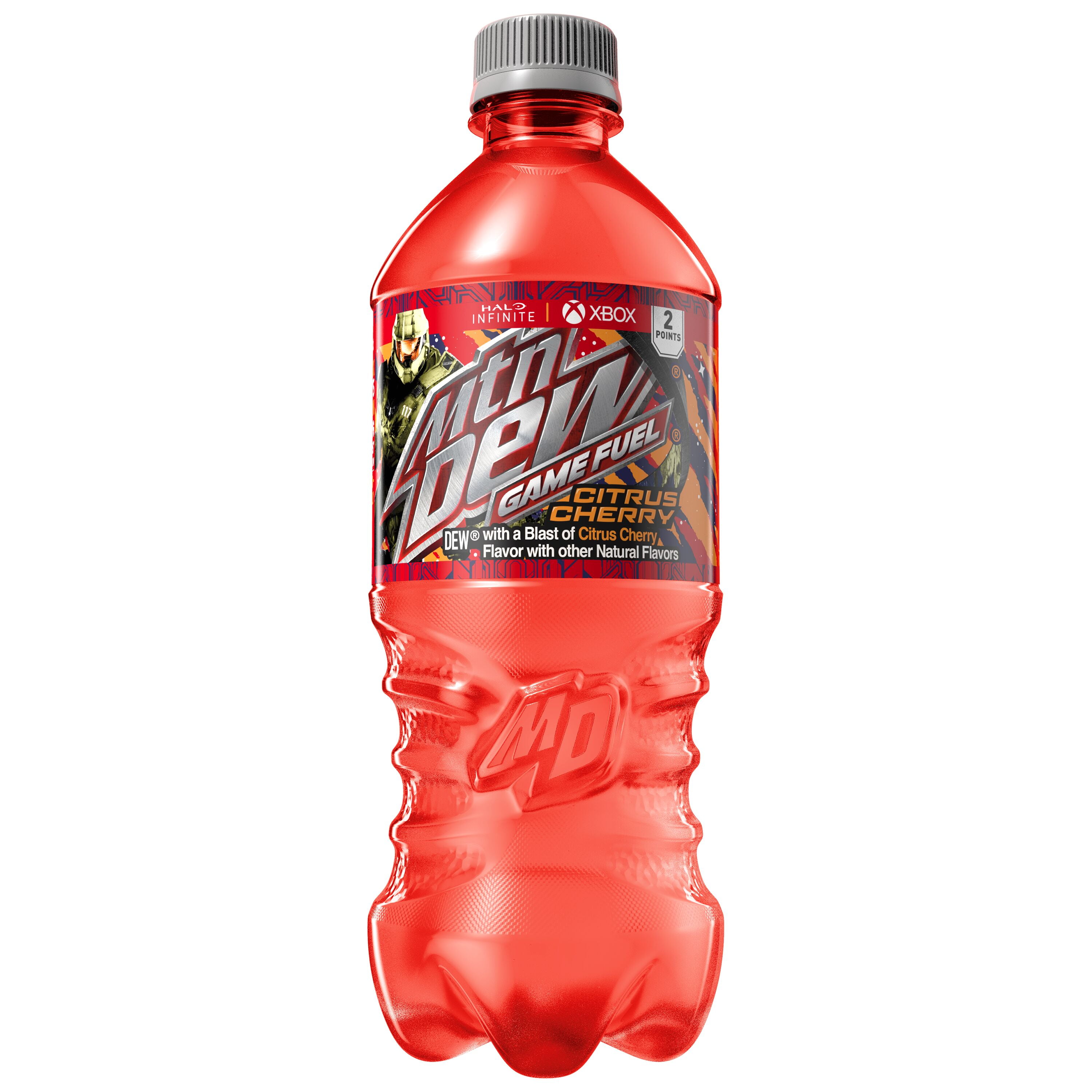 Mountain Dew Game Fuel Citrus Cherry Flavored Soda Pop, 20 fl oz Bottle