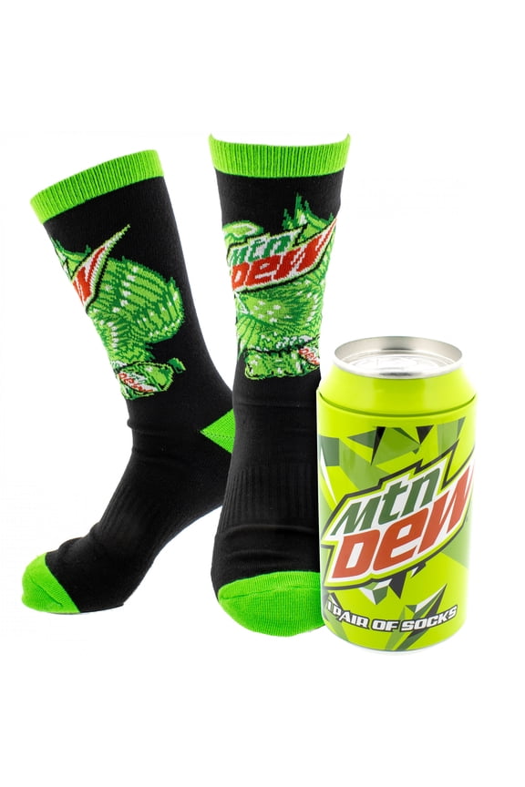 Green Eagle Crew Socks in a Can