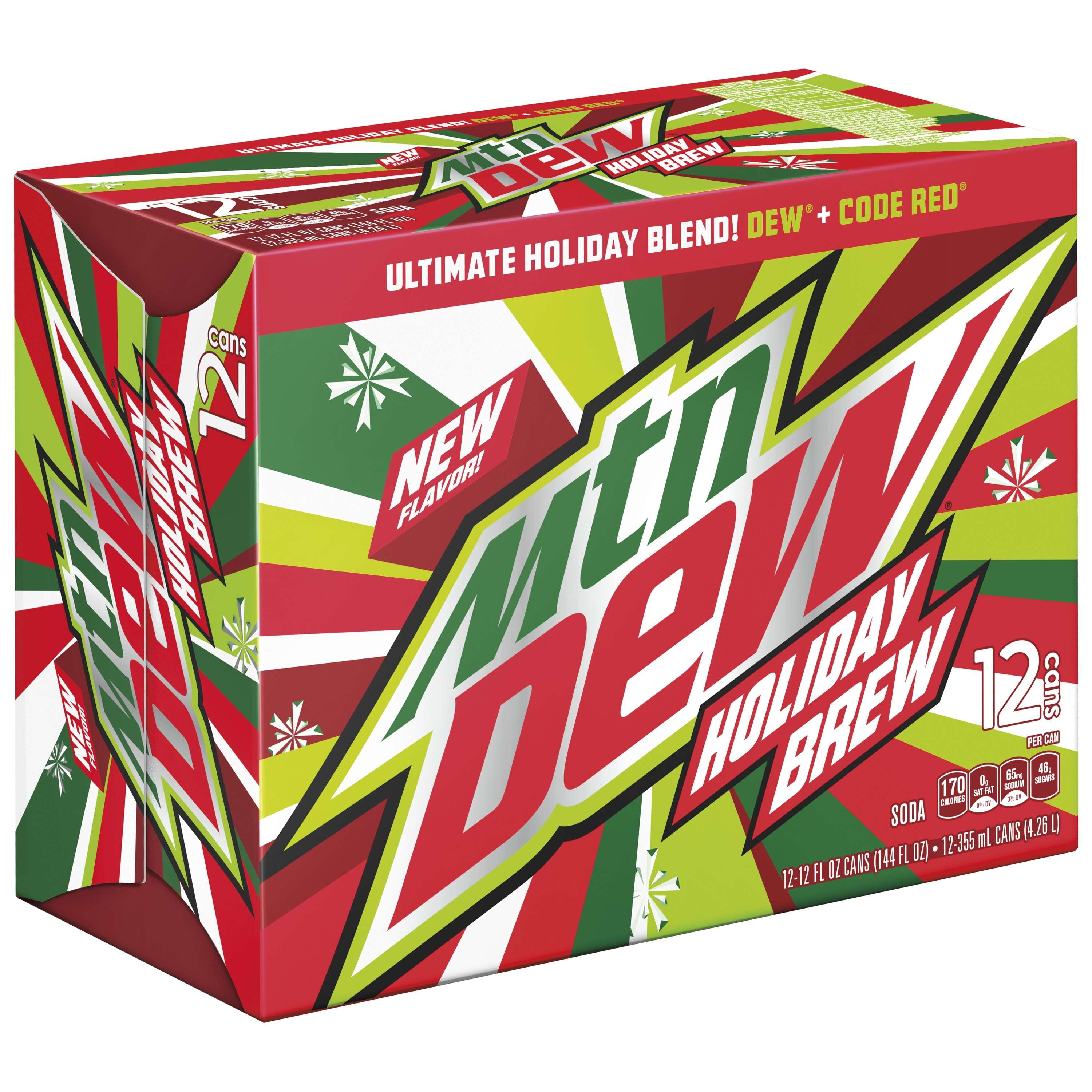 Mountain Dew Holiday Brew Soda, 12 Fl. Oz., 12 Count