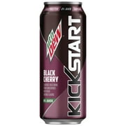 Mountain Dew Kickstart Energizing Juice Beverage, Black Cherry, 16 fl oz, 1 Count