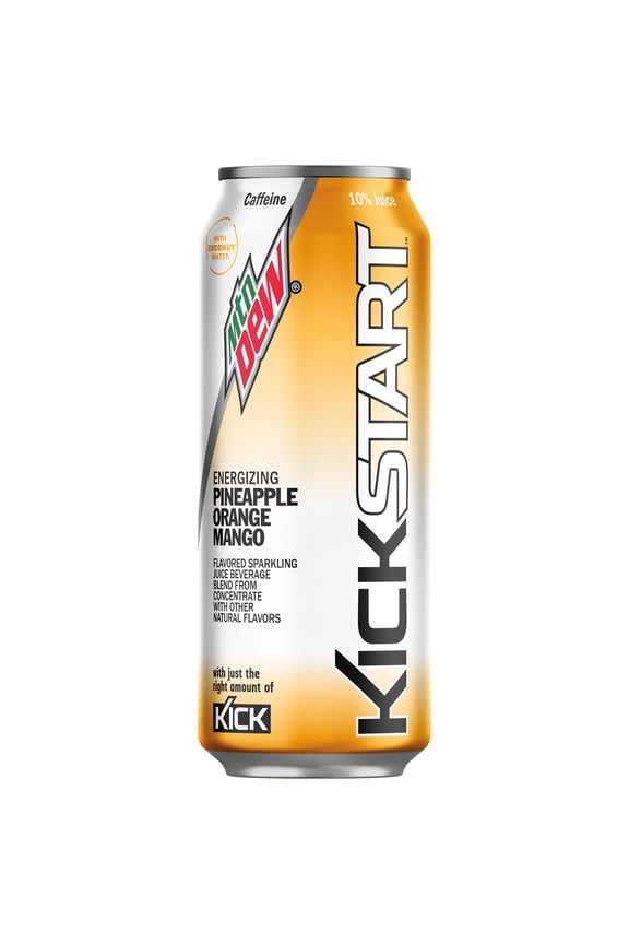 Kickstart Pineapple Orange & Mango Soda Pop, 16 fl oz, Can