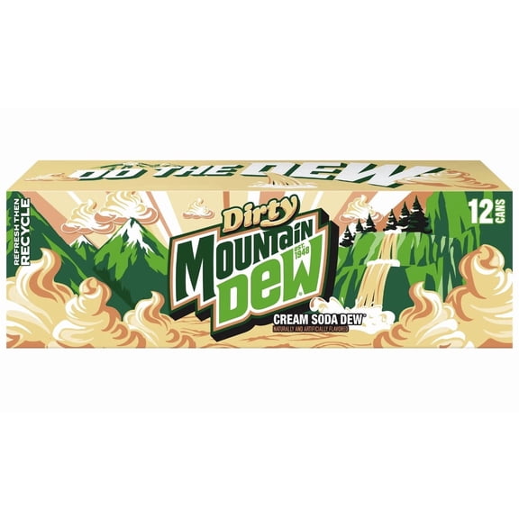 Mountain Dew , Limited Edition Dirty Dew Soda, 12 pack