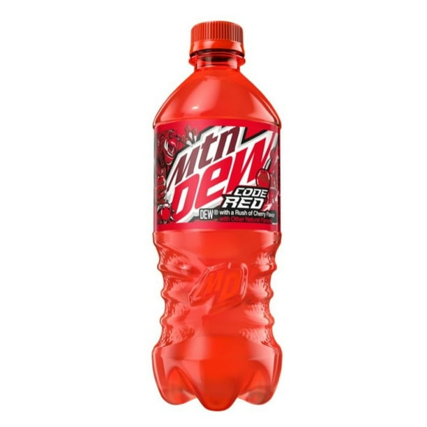 Mountain Dew MTN DEW Code Red Cherry Soda Beverage 20 oz., 1 Single