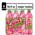 thumbnail image 1 of Mountain Dew Major Melon Watermelon Citrus Soda Pop, 16.9 fl oz, 6 Pack Bottles, 1 of 7