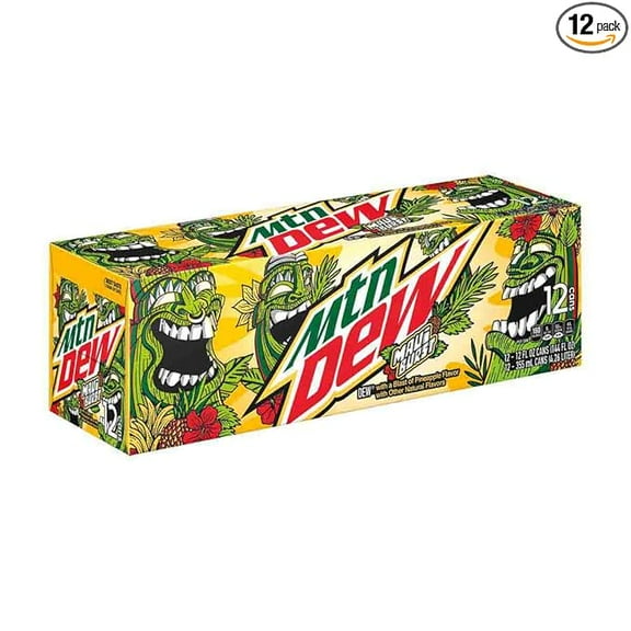 Mountain Dew Maui Burst 12 Pack - Full 12oz Cans !!