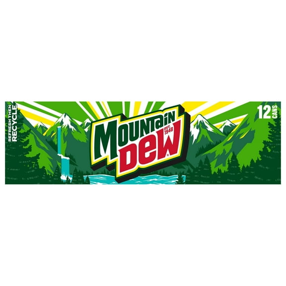Mountain Dew Soda 12 oz Cans - 12 pk (Pack of 1)