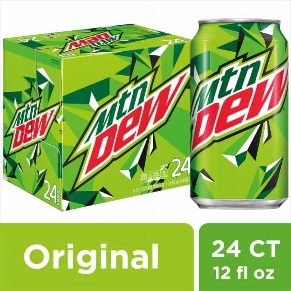 Mountain Dew Soda, 12oz Cans (24 Pack)