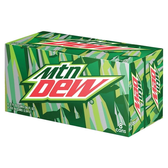 Mountain Dew Soda 8-12 fl. oz. Cans