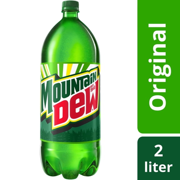 Mountain Dew Soda Bottle 2 liter - Pack of 1