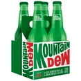 thumbnail image 1 of Mountain Dew Soda Pop, 12 fl oz, 4 Pack Glass Bottles, 1 of 5