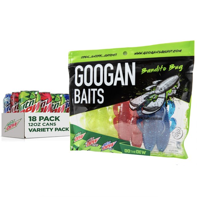 Mountain Dew x Googan Exclusive, 12 fl oz 18 Pack Soda Pop & Bandito