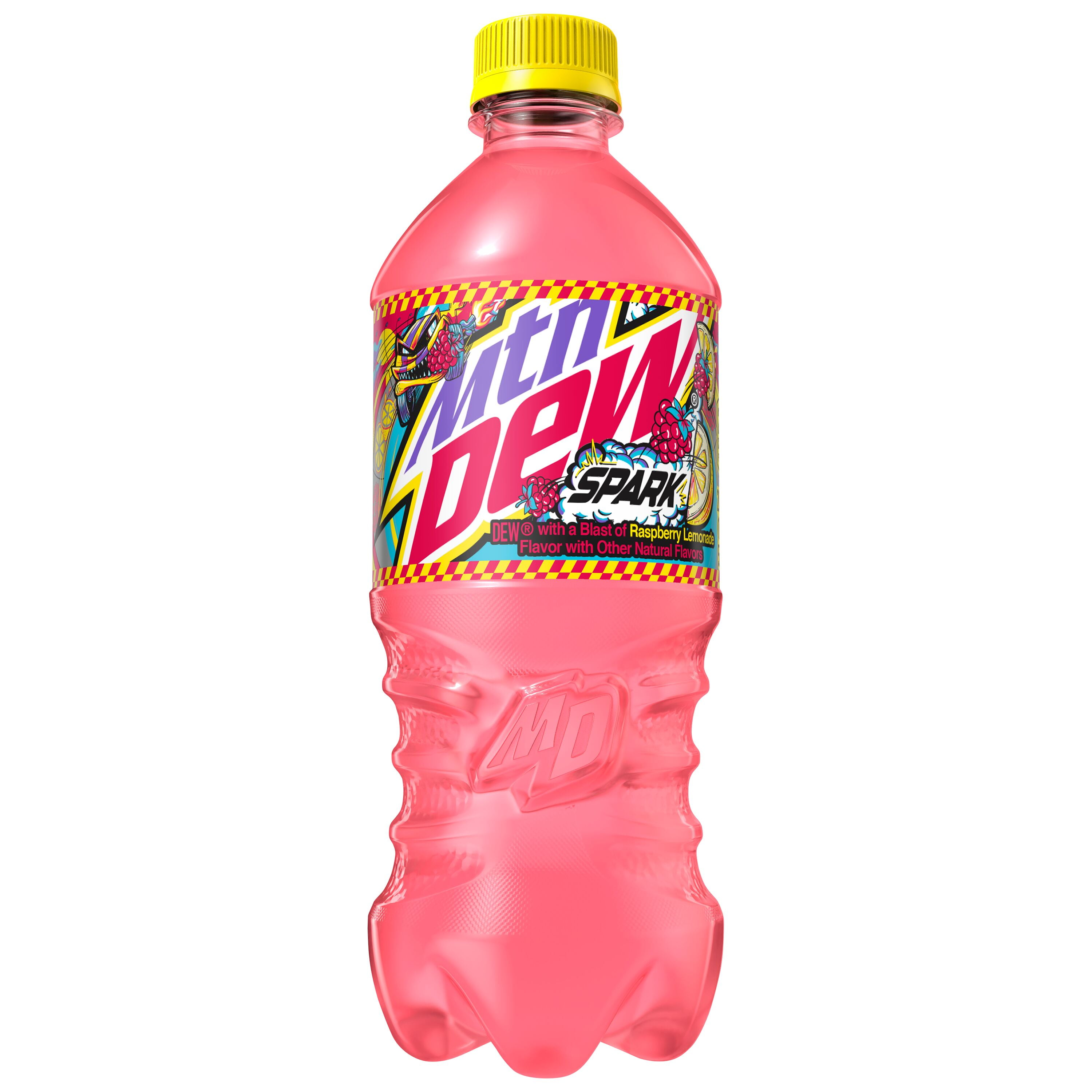 Mountain Dew Spark Raspberry Lemonade Soda Pop, 20 oz Bottle