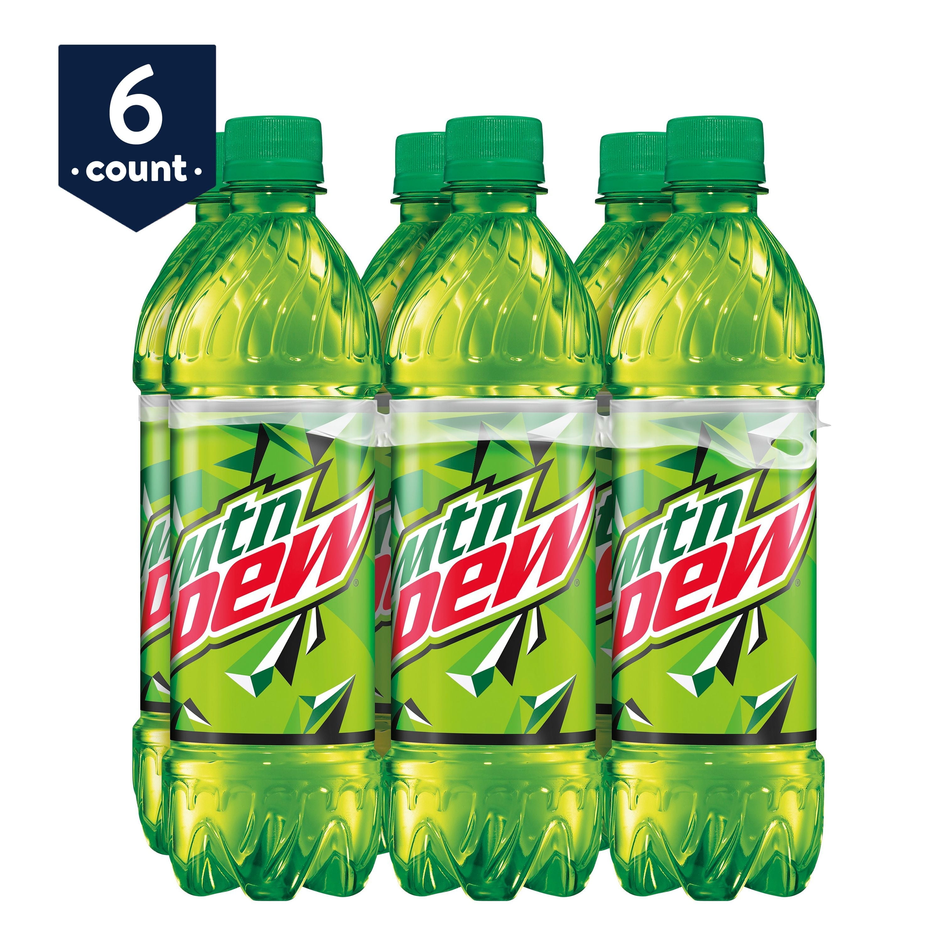 Mountain Dew The Original Soda Pop, 16.9 fl oz, 6 Pack Bottles