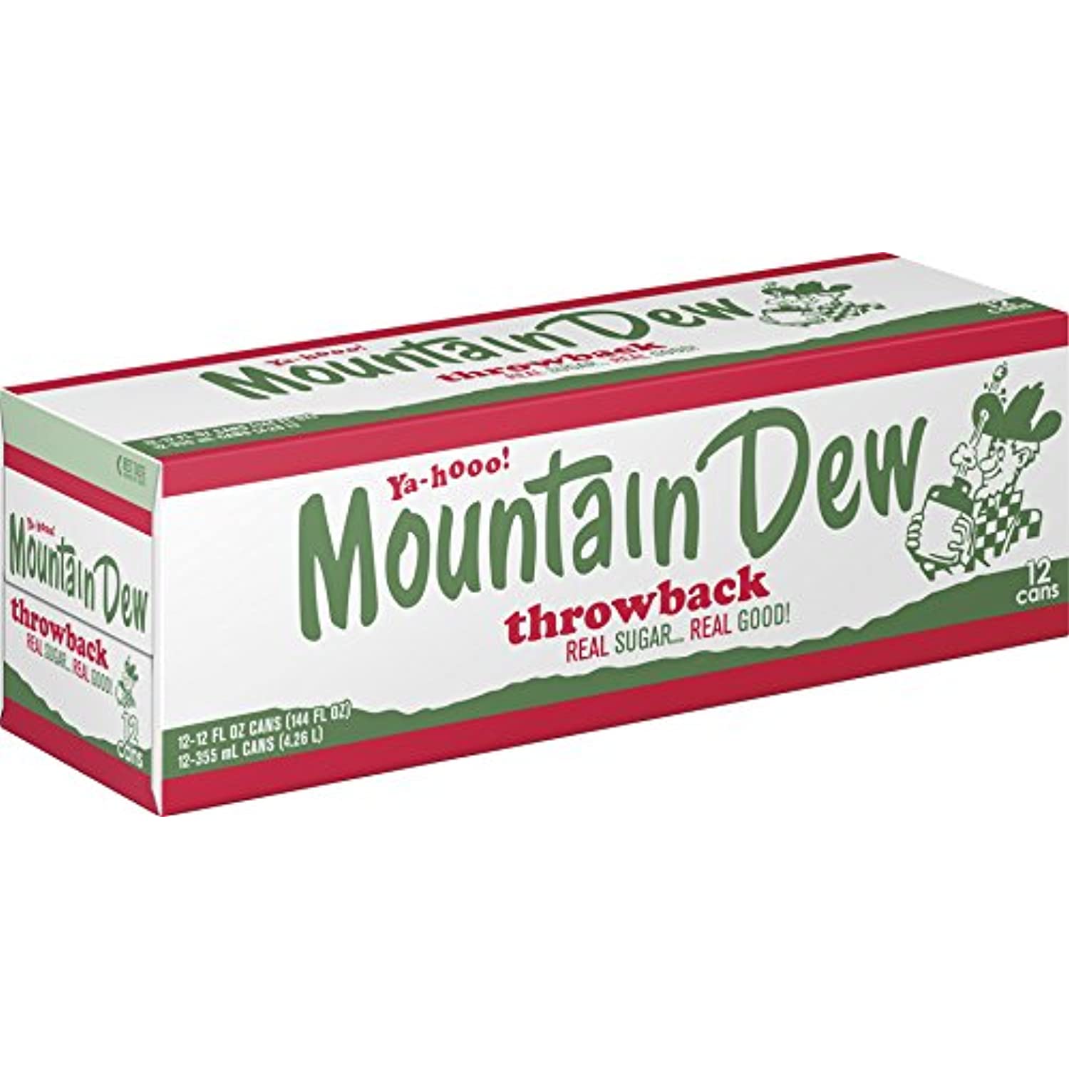 Mountain Dew Throwback, 12 Fl Oz (Pack Of 12)