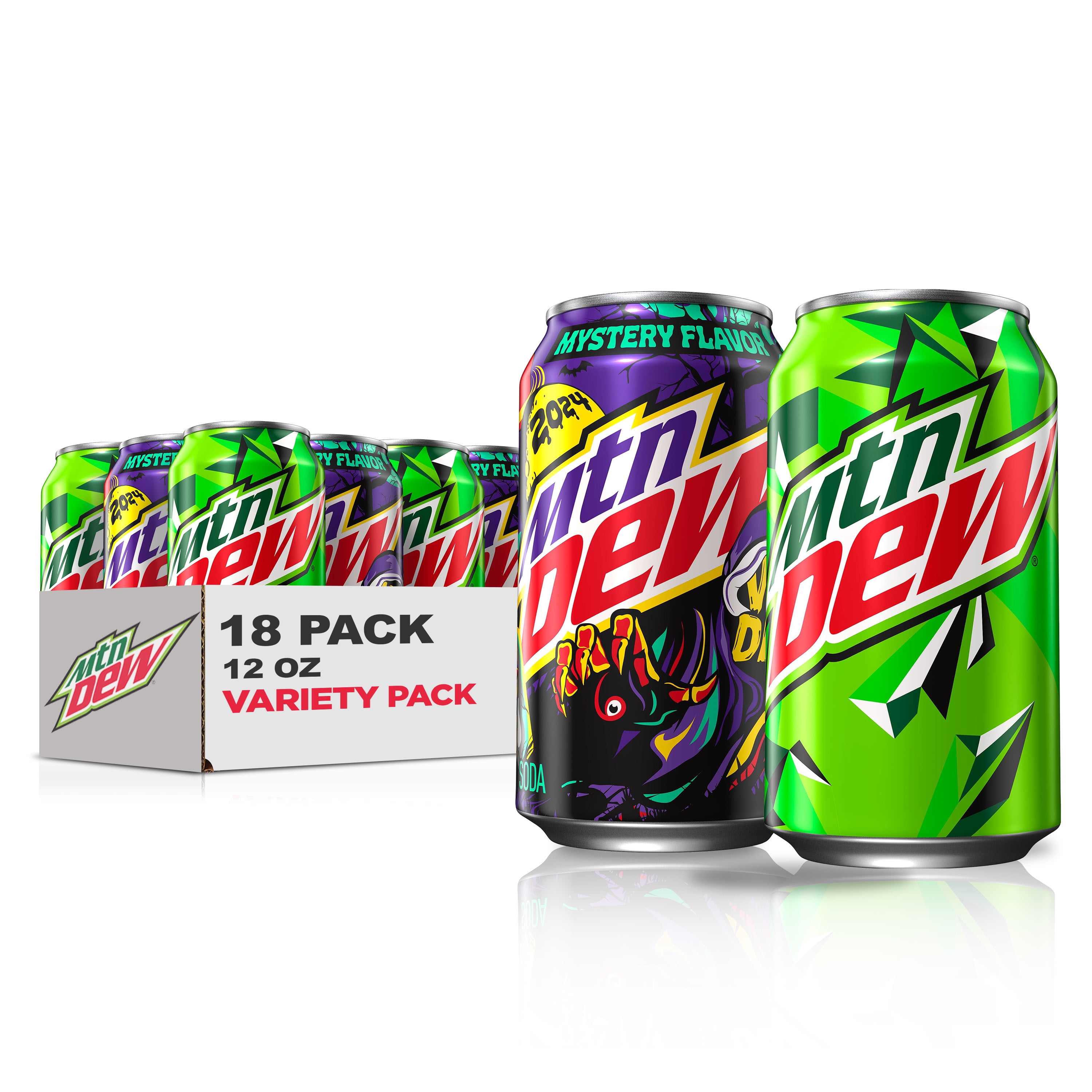 Mountain Dew VooDew, Variety Pack, 12 fl oz 18 Cans - Walmart.com