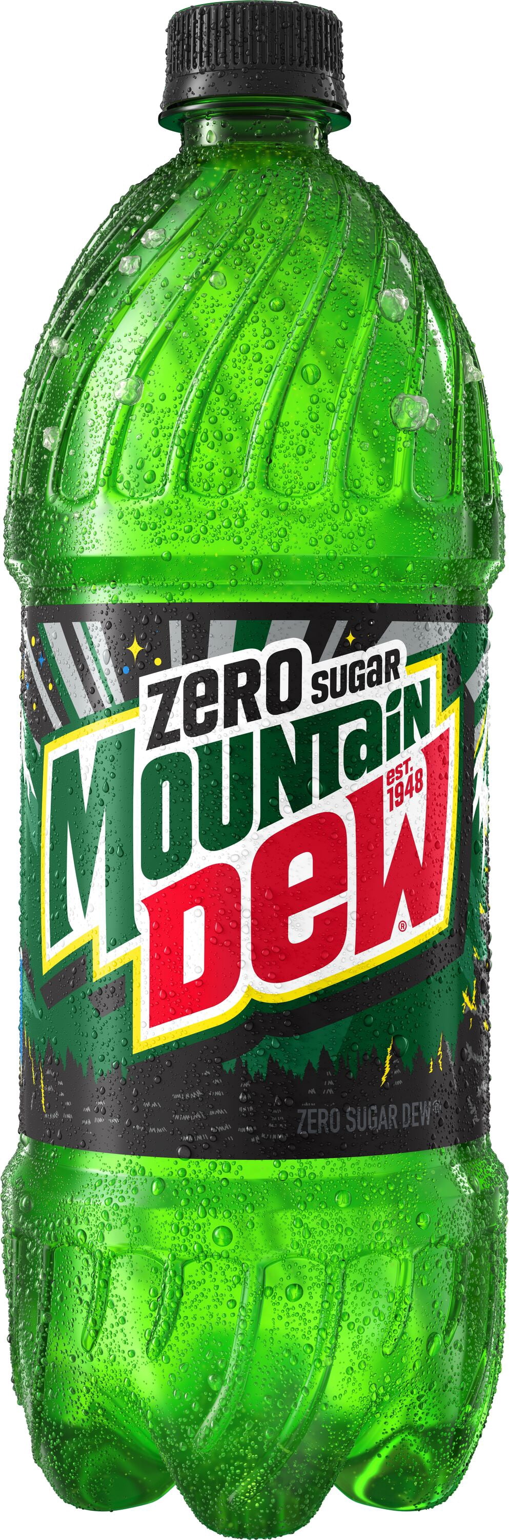 Mountain Dew Zero Sugar Citrus Soda Pop, 1 Liter Bottle