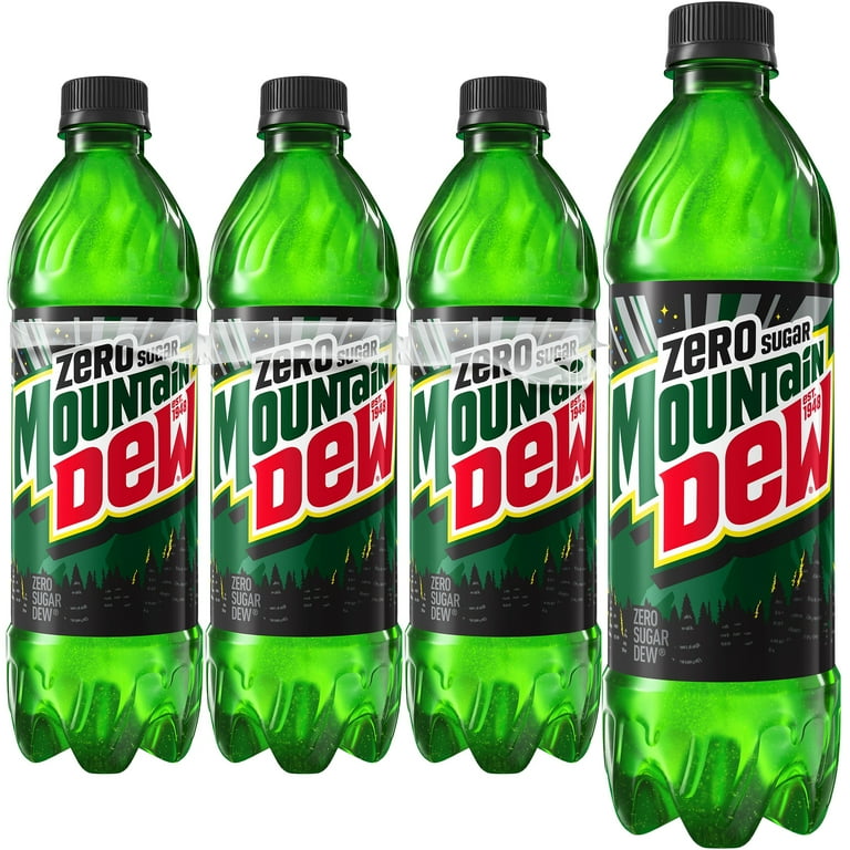 DTM・DAW Sugar Mountain Dew Zero Sugar Citrus Soda Pop, 16.9 fl oz, 6 Pack