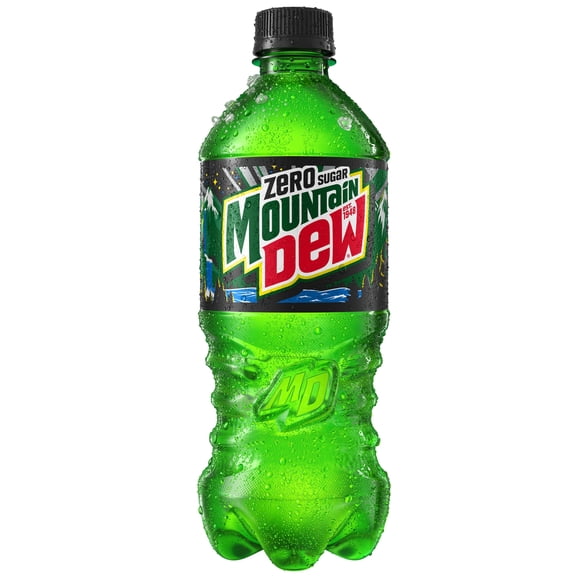 Mountain Dew Zero Sugar Citrus Soda Pop, 20 fl oz Bottle