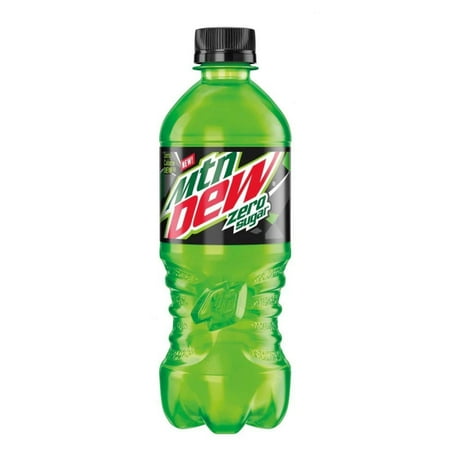 Mountain Dew Zero Sugar Soda 20oz Bottles, Quantity of 12