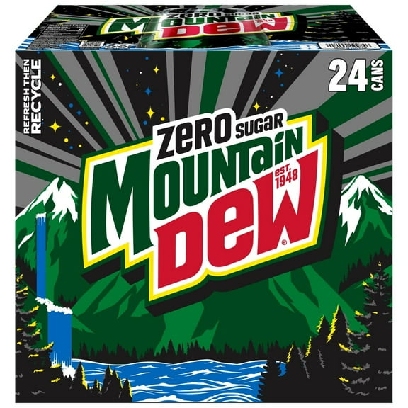 Mountain Dew Zero Sugar Soda Cans