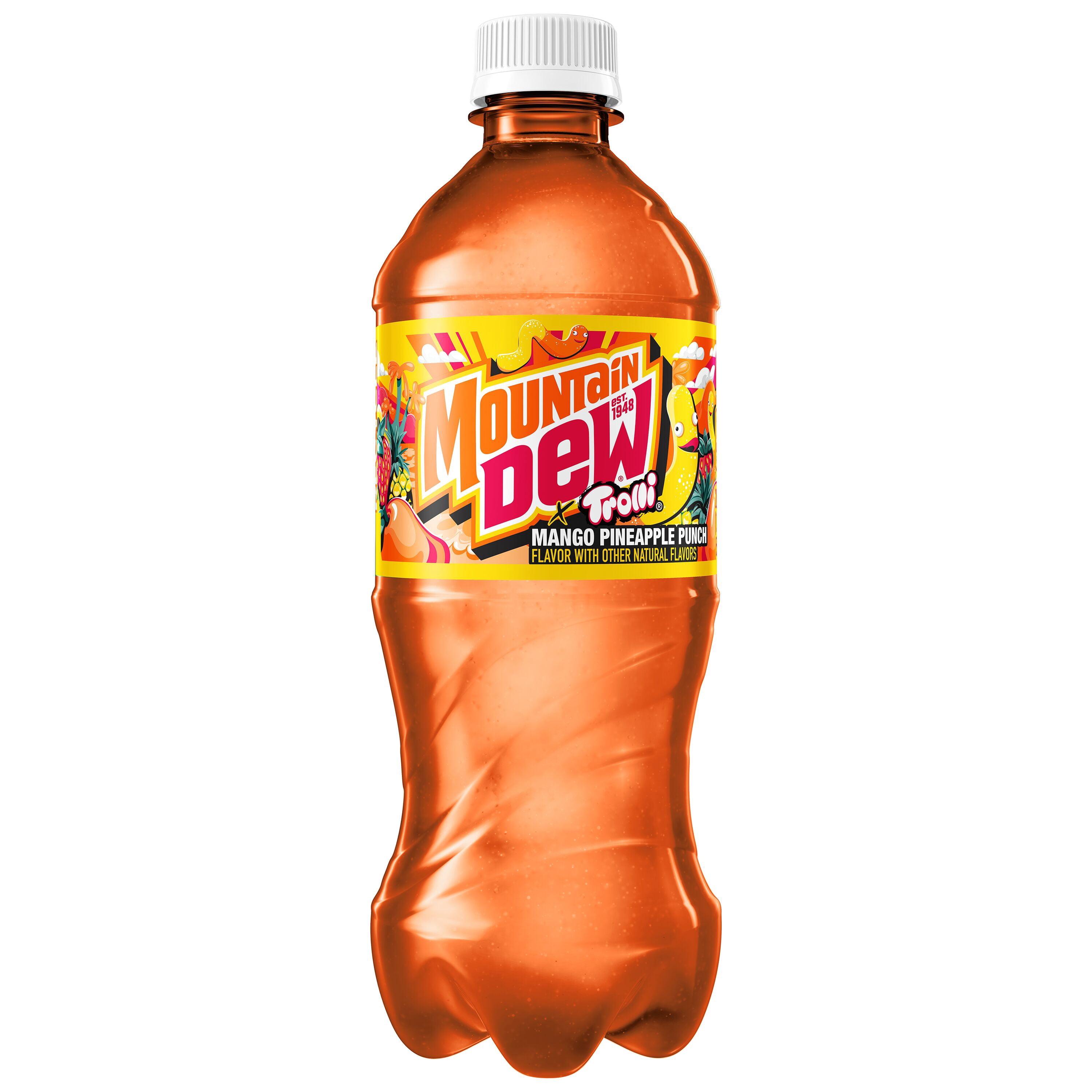 Mountain Dew x Trolli Mango Pineapple Punch 20 fl oz, 1ct Bottle