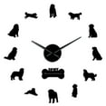 thumbnail image 1 of Mountain Dog DIY Giant Wall Clock Bernese Cattle Dog Home Deocr Gift(Black,37inch), 1 of 6