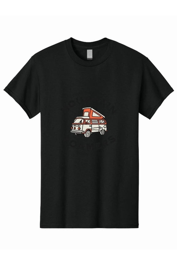 Mountain Dreamers Retro Camper Van Pop Top Camping Vanlife Trip Unisex T-Shirt, S-5XL