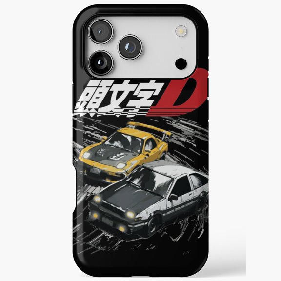 Mountain Drift Racing Initial D AE86 vs RX7 JDM Anime Case for iPhone 11 12 13 14 15 16 17 Pro Max