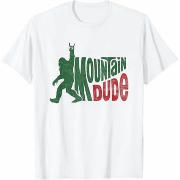 Mountain Dude Funny Bigfoot Sasquatch Hiking Gift Unisex T-Shirt, Perfect for Adventurers, S-5XL