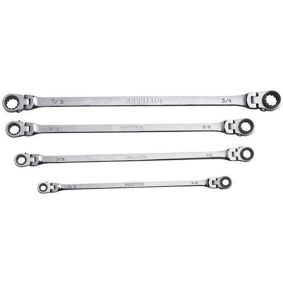 Mountain RF7 Extra Long Flexible Ratcheting Wrench Set
