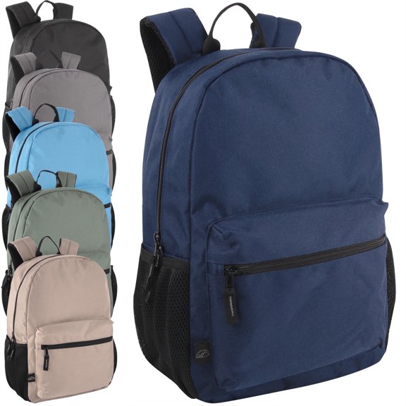 Summit Ridge 24 Pack 17 Inch Laptop Backpacks, Padded Air Mesh Shoulder Straps, Multiple Pockets for Commute, Travel