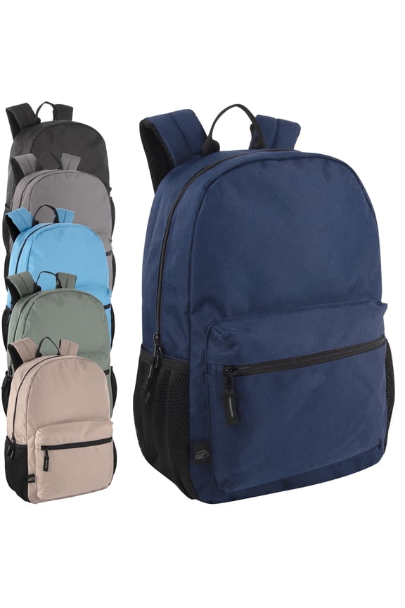 24 Pack 17 Inch Laptop Backpacks, Padded Air Mesh Shoulder Straps, Multiple Pockets for Commute, Travel