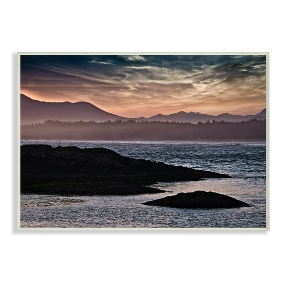 Stupell Industries Mountain Edge Lake Landscape Blue Rippled Water,10 x 15,Designed by Chuck Burdick