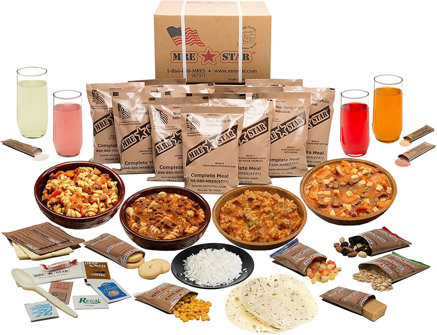 Mountain Essentials Ready to Eat Meals MRE Sample Kit 12 Meals deal from Walmart