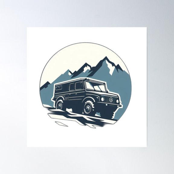 Mountain Explorer 5 Poster Wall Art, Modern Wall Decor, 16x16 UNFRAMED