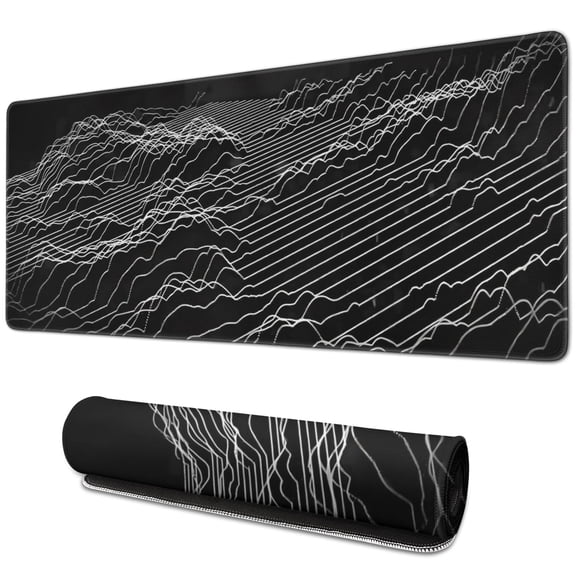 "Mountain Extended Gaming Mouse Pad: Large 31.5x11.8 Inch Mousepad with Stitched Edges | Enhance Gaming, Work, Home Experience | Stable Rubber Base"