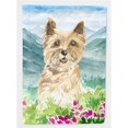 thumbnail image 1 of Mountain Flowers Cairn Terrier Flag Canvas House Size, 1 of 1