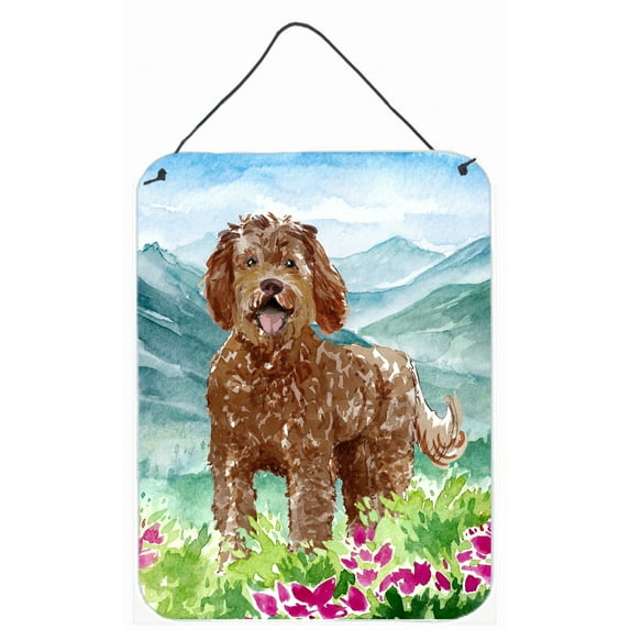 Mountain Flowers Labradoodle Wall or Door Hanging Prints
