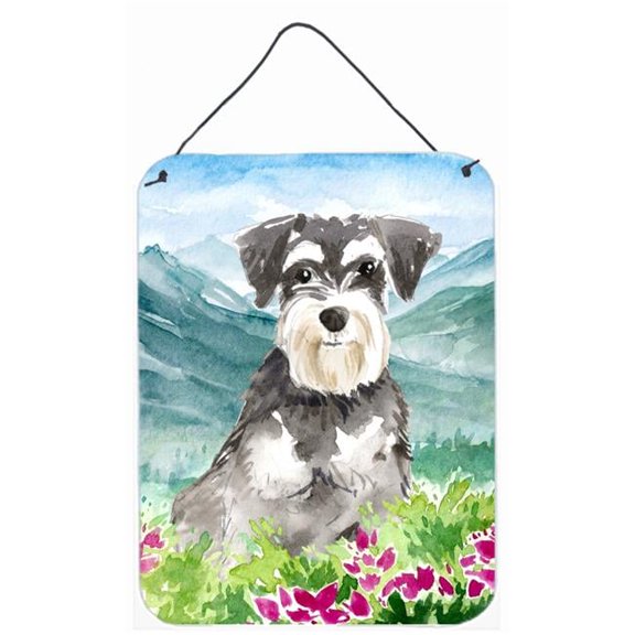 Mountain Flowers Schnauzer No.2 Wall or Door Hanging Prints
