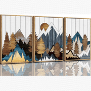 Mountain Forest Wilderness Country Poster Set 3 Prints Set 3 , Poster Only