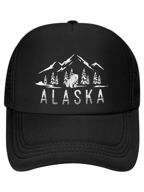 Mountain Glacier Wilderness Animal Alaskan Bear Alaska Baseball Cap