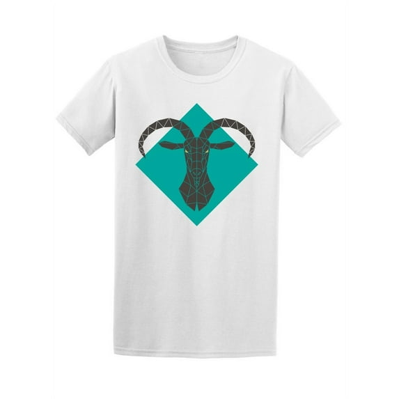 Mountain Goat Polygonal Head Tee Men's -Image by Shutterstock
