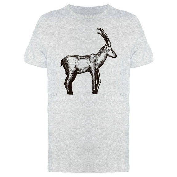 Mountain Goat Sketch T-Shirt Men -Image by Shutterstock, Male Medium