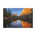 thumbnail image 1 of Mountain Golden Hour Lake Nature Wilderness Photography Canvas Wall Art for Home Decor Ready-to-Hang, 1 of 18