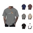 thumbnail image 1 of Mountain Graphic Tees for Men 2026 Summer Casual Short Sleeve Crewneck T Shirts Hiking Camping Shirt, 1 of 5