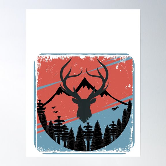 Mountain Guardian Poster Wall Art, Modern Wall Decor, 8x12 UNFRAMED