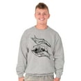 thumbnail image 1 of Mountain Hands Symbolic Spiritual Unisex Plus Fleece Graphic Sweatshirt Brisco Brands 3X, 1 of 5